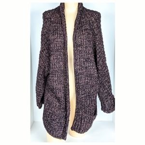 Maurice's Open Knit Cardigan Sweater Size XL